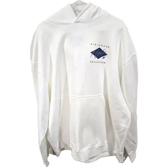 Jordan Size 3XL Men's White Air Jordan Flight Collection Hoodie - Picture 1 of 9